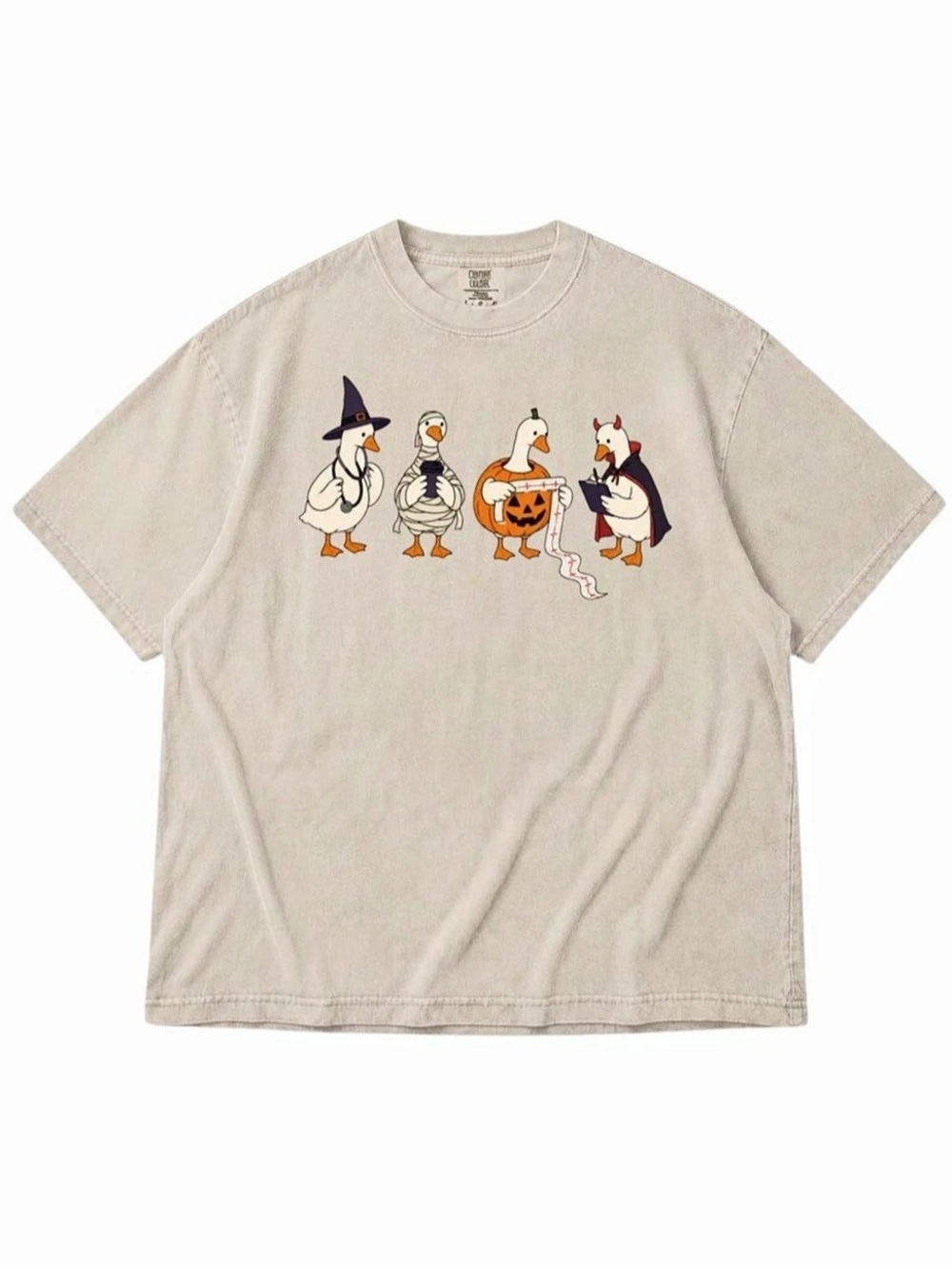 Comfort Colors Ivory Spooky Duck Squad Halloween T-Shirt Tee